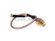 1pcs RP SMA Jack female male pin to MMCX plug male right angle pigtail cable RG316 1M for WIFI