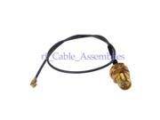 1pcs IPX U.FL to RP SMA Jack female male bulkhead pigtail cable 1.13mm 15cm for Wireless LAN Devices