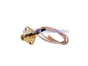 1pcs IPX U.FL to SMA jack female with flange 4 hole straight pigtail coaxial cable RG178 25cm for Wireless LAN Devices