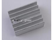 10PCS TO 220 Heat Sink Silver White TO220 20x15x10mm IC Heat Sink Aluminum good