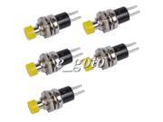 5pcs Yellow Momentary ON OFF Push button Mini Switch