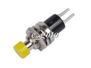 Yellow Lockless Momentary ON OFF Push button Mini Switch