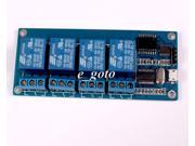 Micro USB 5V 4 Channel Relay Module USB Control Relay Module for Arduino Raspberry Pi