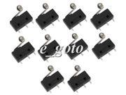 10pcs Tact Switch KW11 3Z 5A 250V Microswitch Round Handle 3PIN good