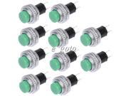 10PCS 10mm Green Momentary OFF ON Push Switch DS 314