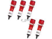 5PCS 12V DC Red LED Signal Light 10MM XD10 3