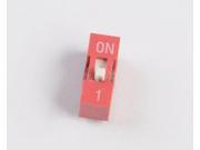 10pcs 2.54mm Red Pitch 1 Bit 1 Positions Ways Slide Type DIP Switch