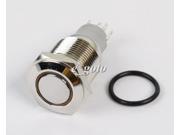 Yellow 16 mm speaker metal push button switch with a light switch good