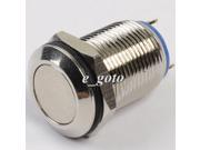 Momentary Metal Push Button Switch 12mm Screw Stainless Steel Alloy