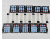 10pcs 4 x3 Matrix Array Membrane Switch Keypad Keyboard 12 Key for Arduino AVR
