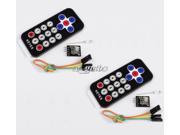 2pcs Infrared Wireless Remote Control Kits for Arduino AVR PIC good
