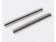 10PCS 2x40 Pin 2.0mm Male Double Row Right Angle Pin Header Strip