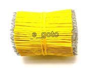 100pcs Yellow Tinning PE Wire PE Cable 50MM 5cm Jumper Wire Copper good