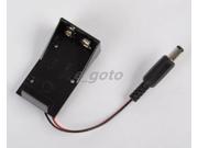 9V Battery Holder Box Case Wire with Plug 5.5*2.1mm for Arduino good