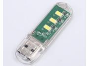 White Mobile 5V Power Highlight USB Lamp SMD LED with Shell