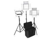 1296 pcs LED Dimmable Panel Light Kit 12400lux with V Mount Plate Converter