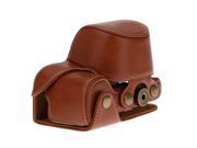 Brown PU Leather Camera Bag Case Cover Pouch for Sony A6000 NEX 6 Camera NEW