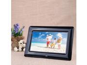 Black 7 HD TFT LCD Digital Photo Frame Alarm Clock MP3 MP4 Movie Player NEW US