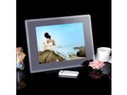 12.1 Inch HD LCD Digital Photo Frame Alarm Clock MP3 MP4 Movie Player Black EU