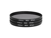 67mm Fader ND Filter Kit Neutral Density Photography Filter Set for Nikon Canon