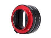 Macro Auto Focus Extension DG Tube 10mm 16mm Set Ring Metal Mount for Sony Red