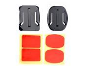 Flat Mounts Curved Mounts Red Adhesive Pads Set for GOPRO Hero 1 2 3 3