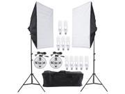 Photo Studio Video Continuous Lighting Kit Photography Light Stand 50*70cm NEW