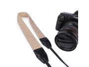 Camera Shoulder Neck Wave Point Strap Belt for Sony Nikon Canon DSLR SLR Brown