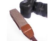 Camera Shoulder Neck Vintage Strap Belt for Sony Nikon Canon Pentax DSLR Brown