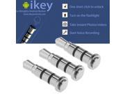 3pcs iKey Android Shortcut Smart Key Quick Button Dustproof Plug For 3.5mm Jack