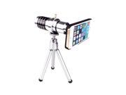 12X Zoom Phone Telephoto Camera Lens with Case Cover Kit Tripod for iPhone 5 5S