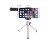 8X Zoom Phone Telephoto Camera Lens with Clip Mini Tripod for iPhone Samsung HTC