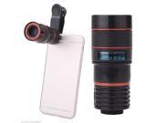 8X Zoom Clip on Telescope Camera LENS Universal For Samsung iPhone HTC Cellphone