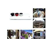 Magnetic 180° Telephoto Fisheye Lens for iPhone 5 4 4S Samsung HTC Black