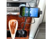 Dual USB Car Mount Cigar Lighter Charger Stand Holder for Mobile Phone 4.3 5.3