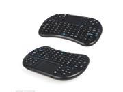 Tidy 2 pcs Wireless Qwerty Keyboard Mouse Remote Control for Android TV PC Black