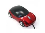Red Car Shape 3D Optical USB Wired Mouse Mice For Computer PC Laptop Notebook