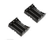 2pcs DIY Battery Storage Case Box Holder for 3×18650 Lithium Battery with Needle