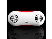 Bluetooth Mini Speaker Wireless Stereo Amplifier USB LINE IN Peanut Shape Red