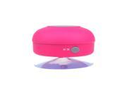 Waterproof Wireless Bluetooth Handsfree Mic Suction Mini Speaker Shower Car Pink