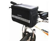 Cycling Outdoor Bicycle Handlebar Bag Front Tube Pannier Rack Bag Basket Black