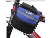 Bicycle Bike Frame Pannier Saddle Front Tube Bag Outdoor Travel Waterproof Blue