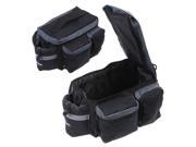 New Cycling Bicycle Bike Pannier Rear Seat Bag Rack Trunk Shoulder Handbag Black