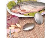 Stainless Steel Soap Remove Odour Smell Deodorise Hands Garlic Fish Oval Shape