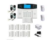 Wireless GSM SMS Intelligent Home Alarm System LCD Remote Control Security