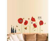 Removable Flowers Corn Poppy Home Decoration Wall Stickers Art Vinyl Decal Mural