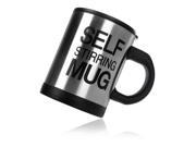 Novelty Stainless Steel Lazy Self Stirring Auto Mixing Mug Coffee Tea Cup Office