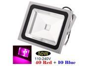 50W LED Plant Grow Light Hydroponic Lamp 40 Red 10 Blue IP65 Plants Floodlight