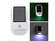 Solar Power PIR Infrared Motion Light Sensor 4LED Automatic Wall Light Lamp Bulb