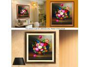 DIY Cross Stitch Kit Embroidery Set Painting Flower 62*64cm Home Decoration 11CT